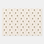 Gold Balloons en Sparkly Sky Wedding Inpakpapier Vel (Voorkant)