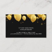 Gold Balloons Event Planner Visitekaartje (Achterkant)