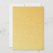 Gold Balls, String Lights Company, kerstparty Kaart (Achterkant)