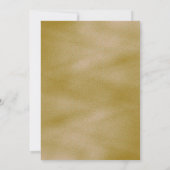 Gold baptism invitation with an ornate invitation  (Dos)