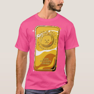 Gold Bar Cat World Dominantie Voor Katten door Tob T-shirt