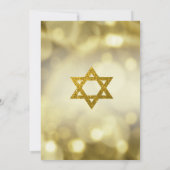 Gold Bar Mizvah Uitnodiging (Achterkant)