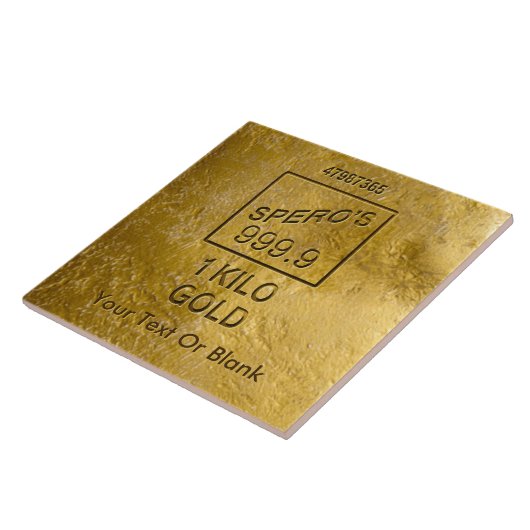 Gold Bar Tegeltje (Zijkant)