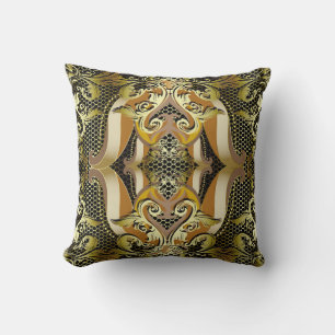 Gold Baroque luxe 3d naadloos patroon. L Kussen