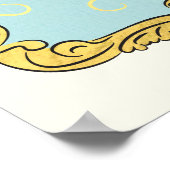 Gold Baroque Regency Gold Wedding Welkomstbord Poster (Hoek)