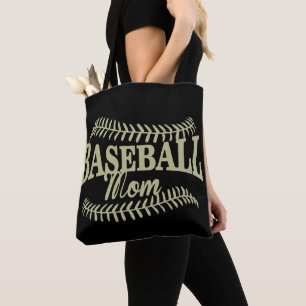 Gold Baseball Ma op Black Draagtas
