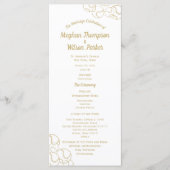 Gold Baseball Trouwprogramma Programma (Voorkant)