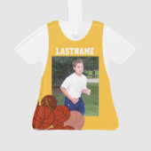 Gold Basketball Sports Jersey avec photo (dos)