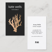 Gold Beach koraalrif Visitekaartje (Voorkant / Achterkant)