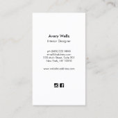 Gold Beach koraalrif Visitekaartje (Achterkant)