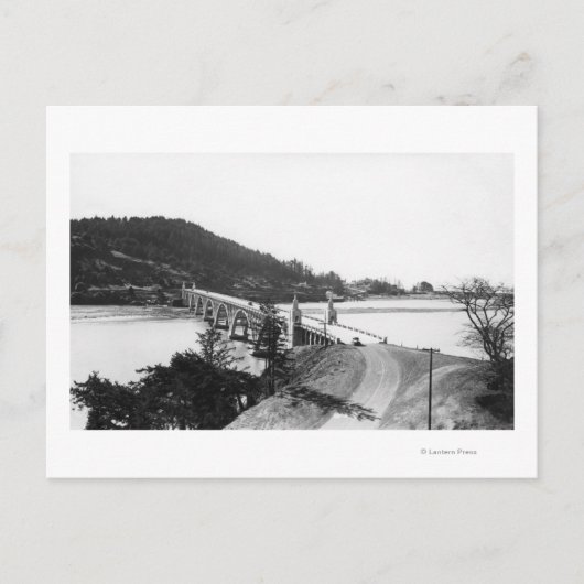 Gold Beach, Oregon Bridge over de rivier de Rogue Briefkaart (Voorkant)