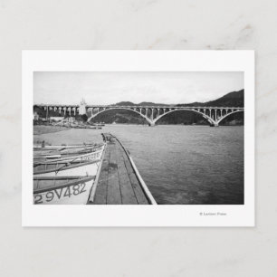 Gold Beach, Oregon Docks en Bridge over Rogue Briefkaart