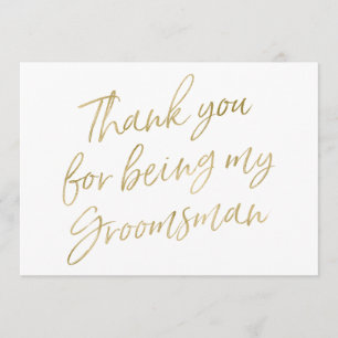 Gold "Bedankt dat je m'n huisvrouw bent" Bedankkaart