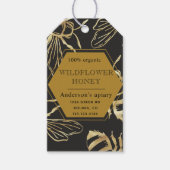 Gold Bee Apiary Gift Label Cadeaulabel (Voorkant)