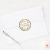 GOLD BEE LOGO BEEKEEPER HONEY LID JAR ÉTIQUETTE (Enveloppe)