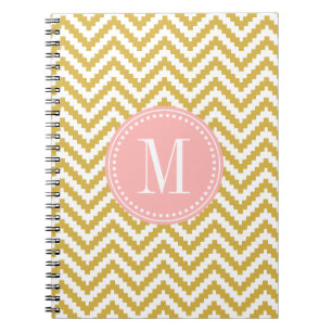 Gold Beige Chevron Aztec - Tribal op persoonlijke  Notitieboek