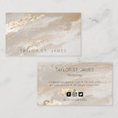 Gold Beige Rustisch Visitekaartje (Voorkant / Achterkant)
