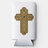 Gold Bejeweled Celtic Style Cross  (Achterkant)