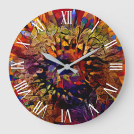 Gold Big Sun Sunflower Elegant Collectie Grote Klok