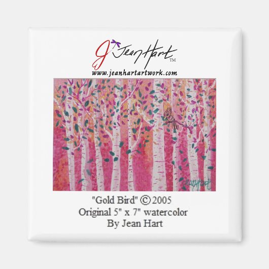 Gold Bird Magneet (Voorkant)