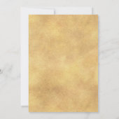 Gold Birthday Luau Party Invitations (Dos)