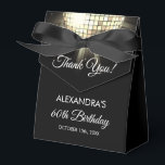 Gold Birthday Party 70's Disco Ball Merci<br><div class="desc">Fêtez votre 60e anniversaire avec notre Gold 70th Birthday Party 70's Disco Ball Ballotin. Ce ballotin saisit l'essence de l'ère de la discothèque, ce qui en fait le choix idéal pour un billard à thème disco ou tout événement où vous voulez insuffler une touche de 'les années 70 magie. Dans...</div>