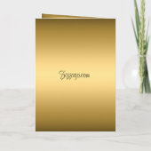 Gold Birthday Party Invitation Tous les anniversai (Dos)