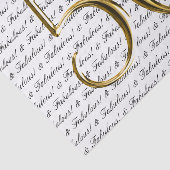 Gold Black 50 en Fabulous | 50e verjaardag Tissuepapier (Detail)