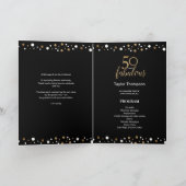 Gold Black 50 en geweldige vijftigste verjaardag Programma (Binnen)