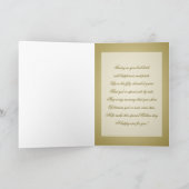 Gold Black 50th Wedding Jubileum Kaart (Binnen)