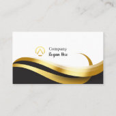 Gold & Black Cartes de visite 2 Pack de 100 (Dos)