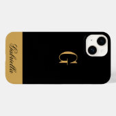 Gold Black Case-Mate iPhone Case (Achterkant (horizontaal))