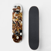 Gold Black Cool Skateboard (Voorkant)