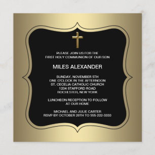 Gold Black Cross Boys First Community Kaart