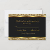 Gold & Black Diamond 50e Jubileum RSVP (Achterkant)