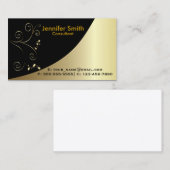 Gold Black Elegant Visitekaartje (Voorkant / Achterkant)