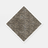 Gold Black Glam Leopard Print Servet (Hoek)