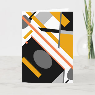 Gold Black Grey Diagonal Geometric op White Kaart
