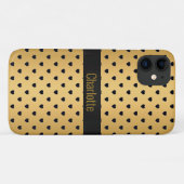 GOLD BLACK HEART PATROON IPHONE AANpasbaar Case-Mate iPhone Case (Achterkant (horizontaal))