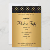 GOLD BLACK HEART PATTERN CUSTOM BIRTHDAY 2 KAART (Voorkant)