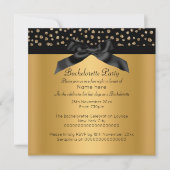 GOLD BLACK LEOPARD DIAMOND BACHELORETTE INVITATION (Devant)
