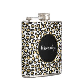 Gold Black leopard-printer Heupfles (Rechts)