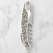 Gold Black leopard-printer Kurkentrekker (Achterkant)