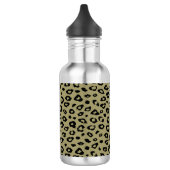 Gold Black leopard-printer Waterfles (Links)