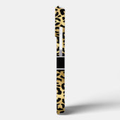 Gold Black Leopard Spots Monogram Case-Mate iPhone Case (Achterkant / Links)