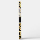 Gold Black Leopard Spots Monogram Case-Mate iPhone Case (Achterkant / Links)