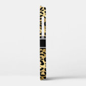 Gold Black Leopard Spots Monogram Case-Mate iPhone Case (Achterkant / Links)