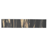 Gold Black Marble Abstract schilderen Medium Tafelloper (Horizontaal)