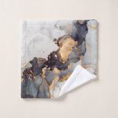 Gold Black Marble  Bad Handdoek (Wasdoekje)