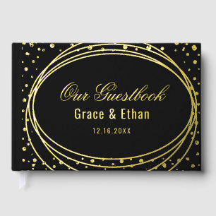 Gold Black Mariage Real Gold Foil